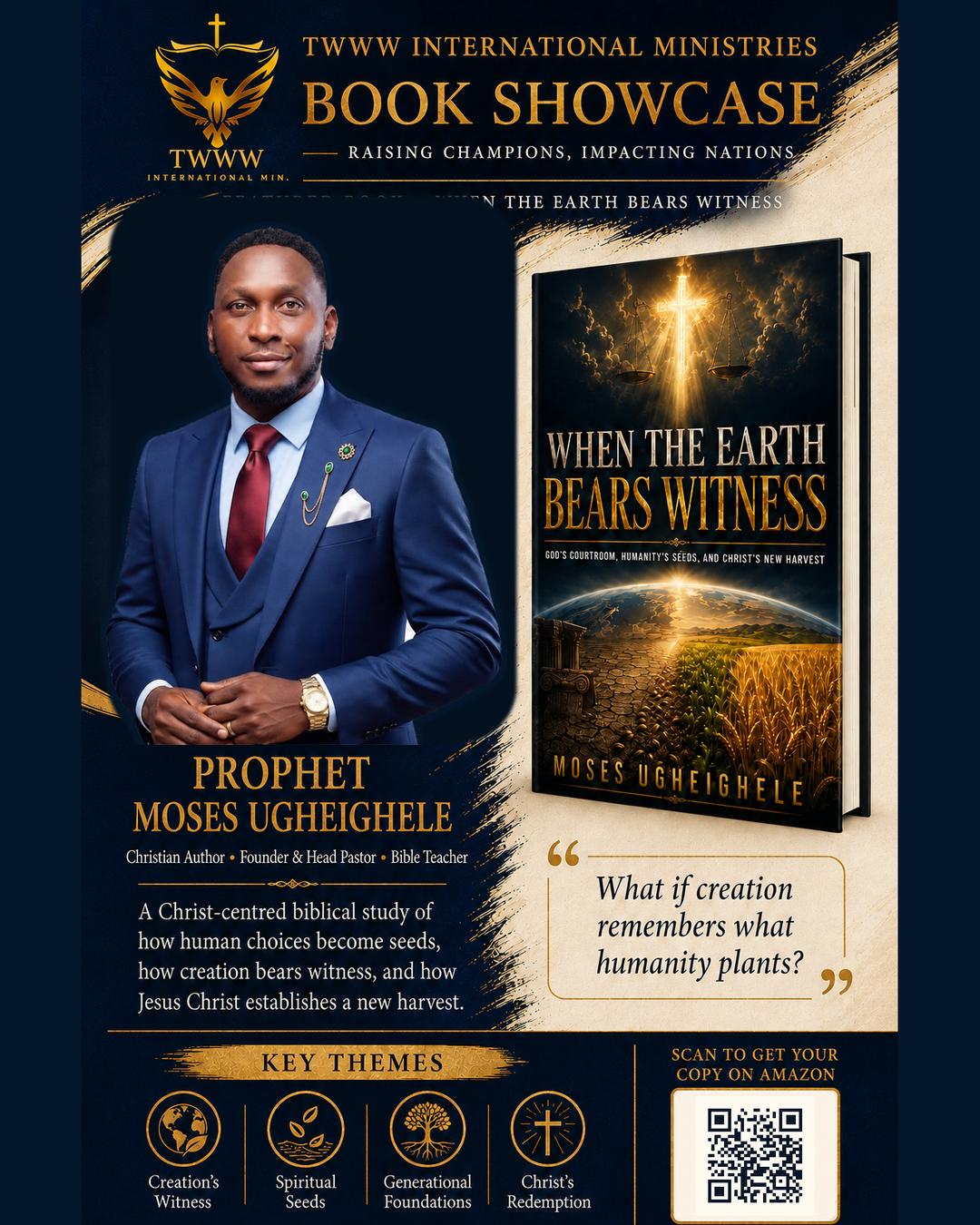 Cover of When the Earth Bears Witness by Moses Ugheighele.